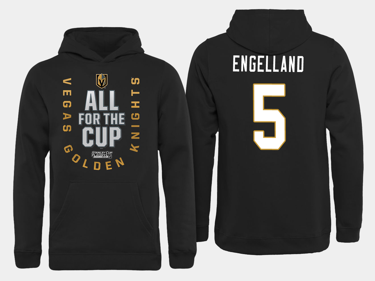 Men NHL Vegas Golden Knights #5 Engelland All for the Cup hoodie